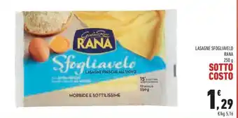 Conad Rana Lasagne Sfogliavelo 250 g offerta