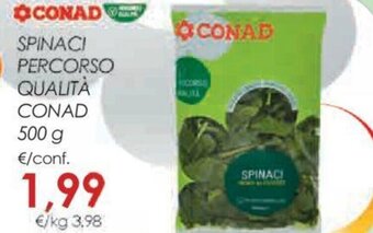 Conad Conad Percorso Qualità Spinaci 500 g offerta