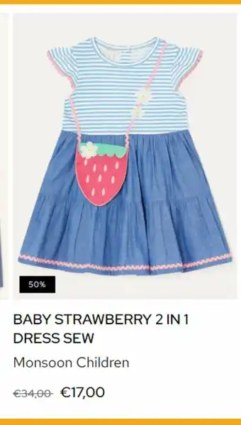 Baby strawberry 2 in 1 dress sew