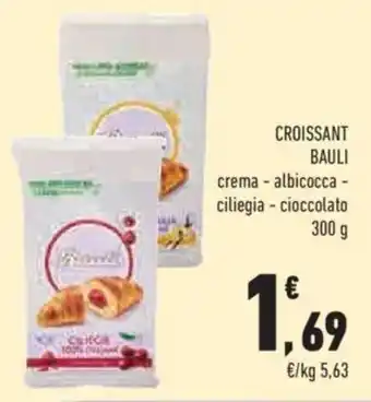 Conad Bauli Croissant crema - albicocca - ciliegia - cioccolato 300 g offerta