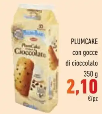 Conad Mulino Bianco Plumcake con gocce di cioccolato 350 g offerta