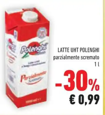 Conad Polenghi Latte UHT parzialmente scremato 1l offerta