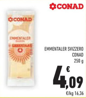 Conad Conad Emmentaler Svizzero 250 g offerta