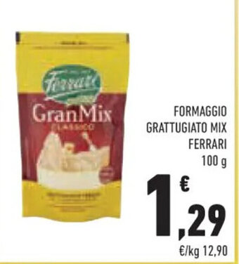 Conad Ferrari Formaggio Grattugiato Mix 100 g offerta