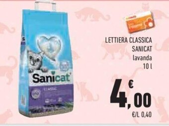 Conad Sanicat Lettiera classica lavanda 10 l offerta
