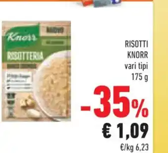Conad Knorr Risotti vari tipi 175 g offerta