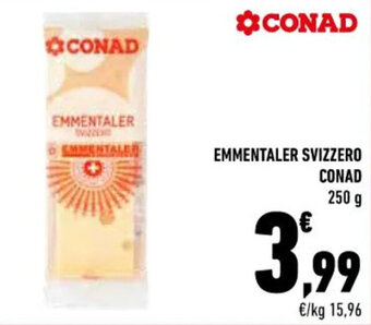 Conad Conad Emmentaler Svizzero 250 g offerta
