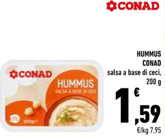 Conad Conad Hummus salsa a base di ceci, 200 g offerta