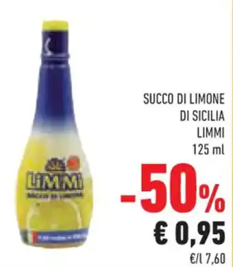 Conad Limmi Succo di Limone di Sicilia 125 ml offerta