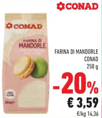Conad Conad Farina di Mandorle 250 g offerta