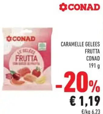 Conad Conad Caramelle Gelees Frutta 191 g offerta