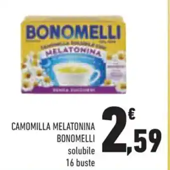 Conad Bonomelli Camomilla Melatonina solubile 16 Buste offerta