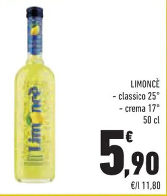 Conad Limoncè classico 25 ° , crema 17° 50 cl offerta