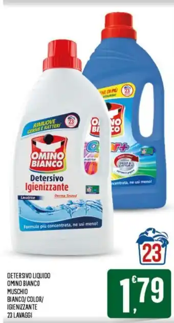 Despar Omino Bianco Detersivo Liquido Muschio Bianco/Color/Igienizzante 23 lavaggi offerta