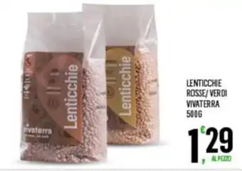 Despar Lenticchie Rosse/Verdi Vivaterra 500g offerta