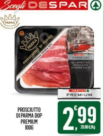 Despar Prosciutto di Parma DOP Premium 100g offerta