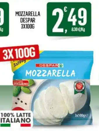 Despar Despar Mozzarella 3x100g offerta