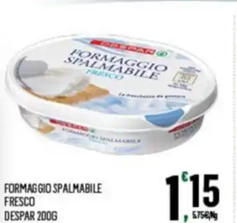 Despar Despar Formaggio Spalmabile Fresco 200g offerta
