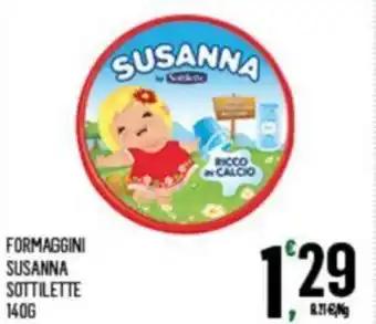 Despar Susanna Formaggini Sottilette 140g offerta