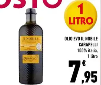 Conad Carapelli Olio Evo Il Nobile 100% italia, 1 litro offerta
