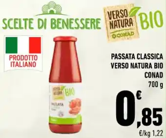 Conad Conad Verso Natura Bio Passata Classica 700 g offerta
