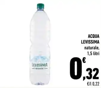 Conad Levissima Acqua naturale, 1,5 litri offerta