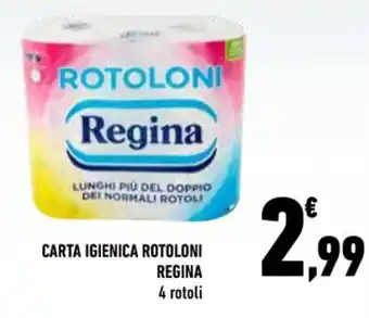 Conad Regina Carta Igienica Rotoloni 4 rotoli offerta