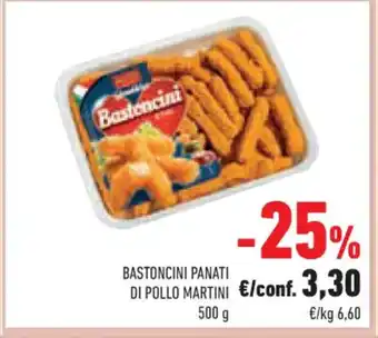 Conad Bastoncini Panati Di Pollo Martini 500 g offerta