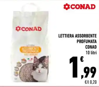 Conad Conad Lettiera Assorbente Profumata 10 litri offerta