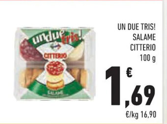 Conad Un Due Tris! Salame Citterio 100 g offerta