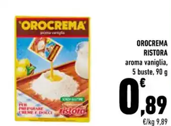 Ristora Orocrema aroma vaniglia, 5 buste, 90 g