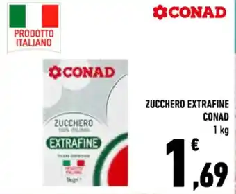 Conad Conad Zucchero Extrafine 1 kg offerta