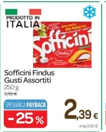 Carrefour Findus Sofficini Gusti Assortiti 250 g offerta