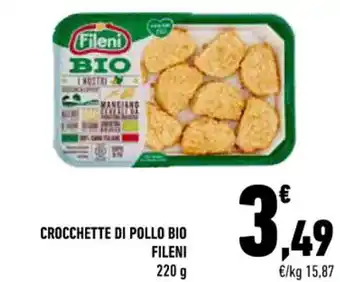 Conad Fileni Crocchette di Pollo Bio 220 g offerta