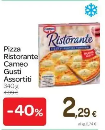 Carrefour Cameo Pizza Ristorante Gusti Assortiti 340 g offerta