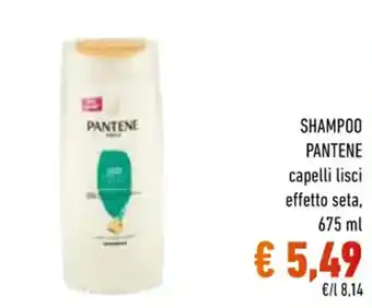 Conad Pantene Shampoo capelli lisci effetto seta, 675 ml offerta