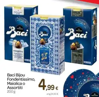 Carrefour Baci Bijou Fondentissimo, Maiolica o Assortita 200 g offerta