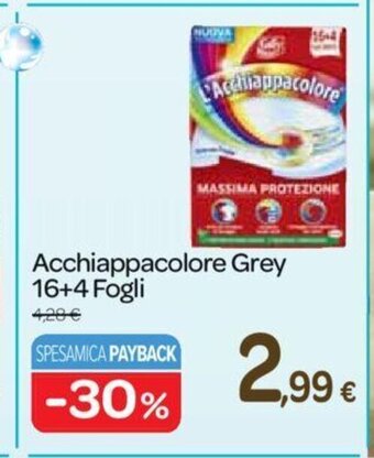 Carrefour Acchiappacolore Grey 16+4 Fogli offerta