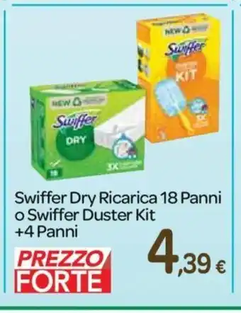 Carrefour Swiffer Dry Ricarica 18 Panni o Swiffer Duster Kit + 4 Panni offerta