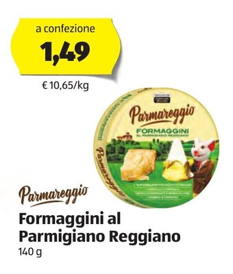 ALDI Parmareggio Formaggini al Parmigiano Reggiano 140 g offerta