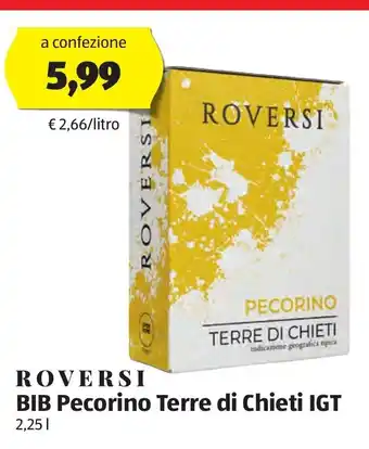 ALDI Roversi BIB Pecorino Terre di Chieti IGT 2,25 L offerta