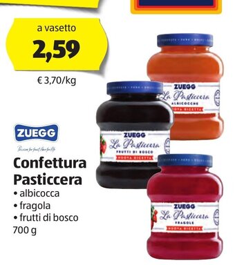ALDI Zuegg Confettura Pasticcera 700 g offerta