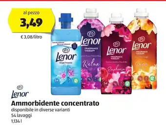 ALDI Lenor Ammorbidente concentrato 54 lavaggi 1,134 L. offerta