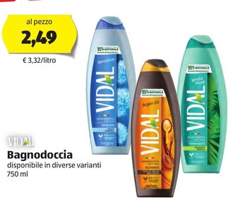 ALDI Vidal Bagnodoccia disponibile in diverse varianti 750 ml offerta