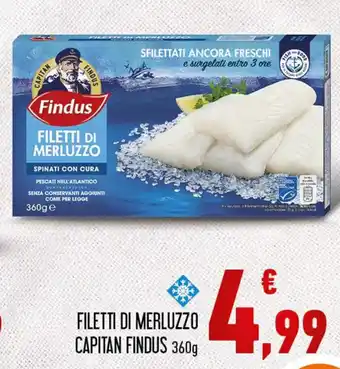 Conad Capitan Findus Filetti di Merluzzo 360g offerta