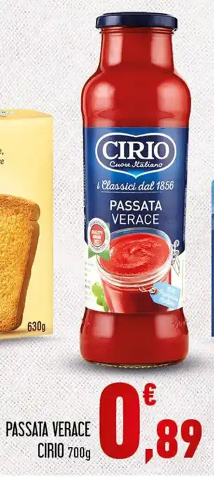 Conad Cirio Passata Verace 700g offerta