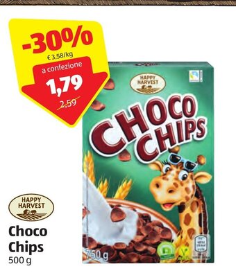 ALDI Happy Harvest Choco Chips 500 g offerta