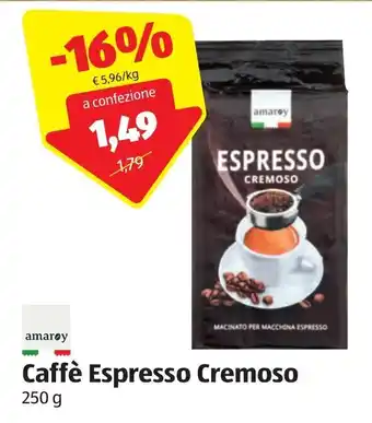 ALDI Caffè Espresso Cremoso 250 g offerta