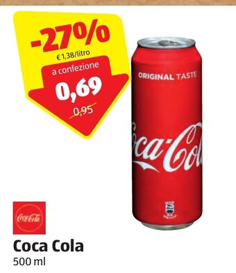 ALDI Coca Cola 500ml offerta