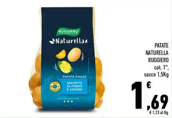 Conad Ruggiero Patate Naturella sacco 1,5kg offerta